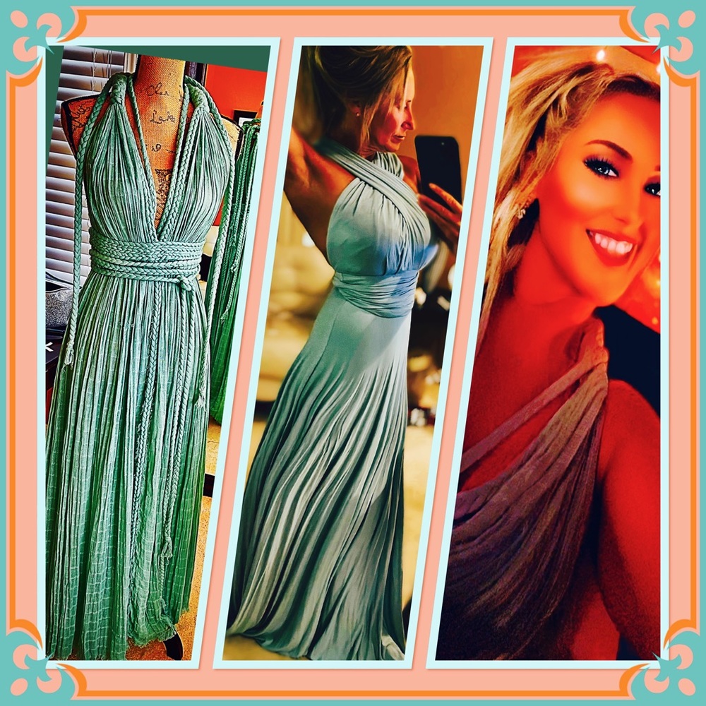Just sharing. Not for sale. 2 weddings 2 dress same color.